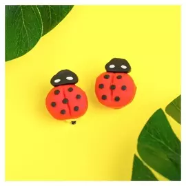 Клипсы детские Божья коровка