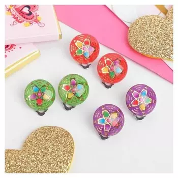 Клипсы детские пластиковые Семицветик