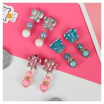 Клипсы детские "Выбражулька" бабочка с бусинами