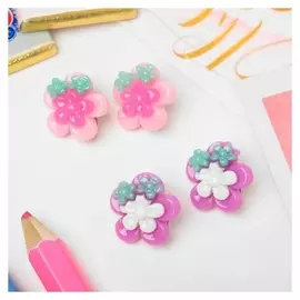 Клипсы детские "Выбражулька" цветы