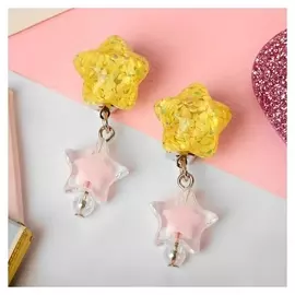 Клипсы детские "Выбражулька" звезды блестящие