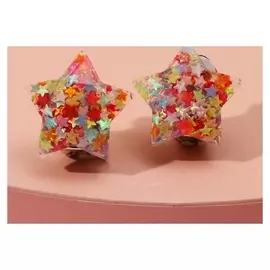 Клипсы детские "Выбражулька" звёзды, цветные