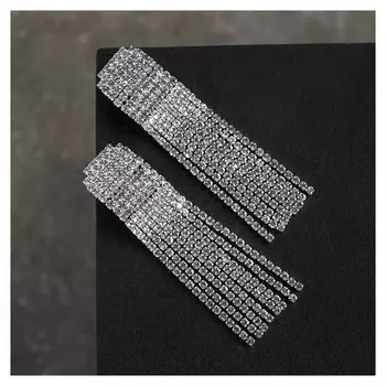 Клипсы "Вечеринка" квадрат, цвет белый