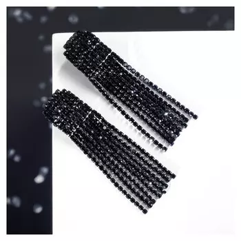 Клипсы "Вечеринка" квадрат, цвет чёрный