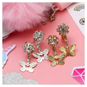 Клипсы "Выбражулька" принцесска, бабочки с цветочком