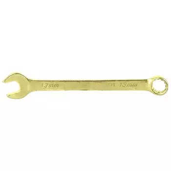 Ключ комбинированный, 13 мм, желтый цинк