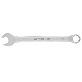 Ключ комбинированный, 14 мм, Crv, матовый хром