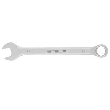 Ключ комбинированный, 17 мм, Crv, матовый хром