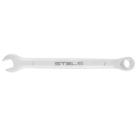 Ключ комбинированный, 7 мм, Crv, матовый хром