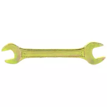 Ключ рожковый, 19 х 22 мм, желтый цинк