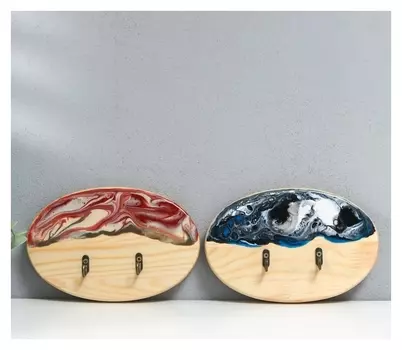 Ключница эпоксид "Овал" 20х13 см