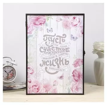 Ключница Цветы 40х28,5х5см