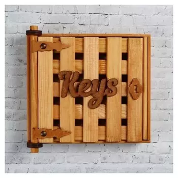 Ключница деревянная Keys 20 х 20 х 6 см