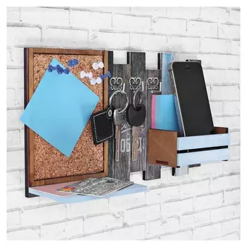 Ключница деревянная с полкой Целей и побед