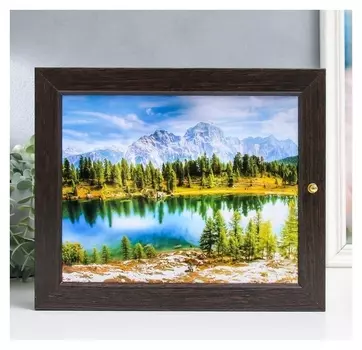 Ключница "Кристальное озеро" венге 24х29 см