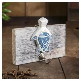 Ключница-крючок дерево "Черепашка" 5х10х15 см