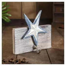 Ключница-крючок дерево "Звезда" 5х10х15 см