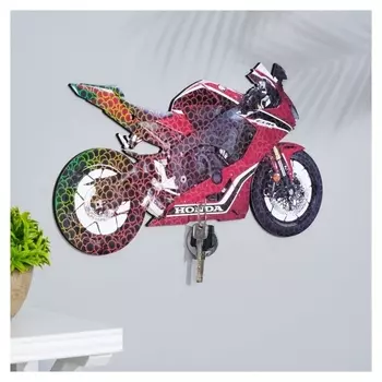 Ключница на стену красный мотоцикл,24х13,5х0,5 см