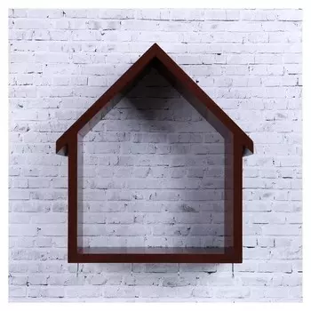 Ключница-полка большая Домик, 4 крючка