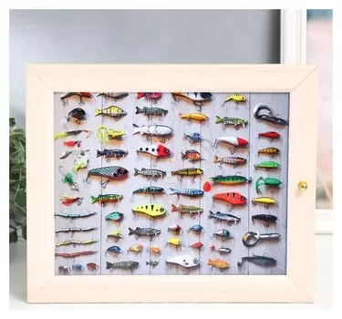 Ключница "Рыбные снасти" 24х29 см