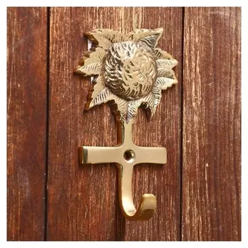 Ключница "Соцветие" латунь 8х12х2,5 см