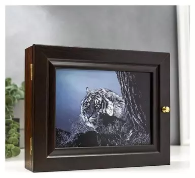 Ключница "Тигр чёрно-белый" 19х24 см