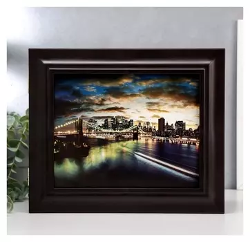 Ключница "Вечерний город" 26х31х4,5 см