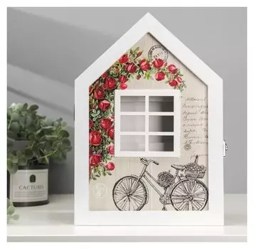 Ключница Велосипед в саду 30х21х5,3 см