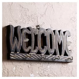 Ключница "Welcome" МДФ 28х12х3,5 см