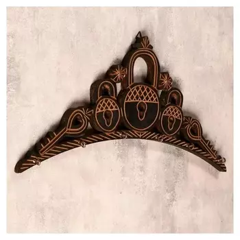 Ключница "Замки и ключи" МДФ 34х16х3 см