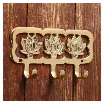 Ключница "Жасмин" латунь 18х9х2,5 см