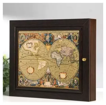 Ключница Золотая карта 26х31 см