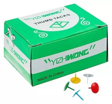 Кнопки 12 мм, цветные, в картонной коробке, 50 шт.