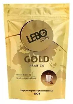 Кофе растворимый Lebo Gold 100г пакет