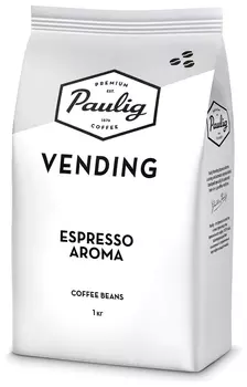 Кофе в зернах Paulig (Паулиг) "Vending Espresso Aroma", натуральный, 1000 г, вакуумная упаковка, 16377