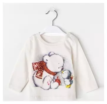 Кофточка, цвет бежевый, рост 92 см (52)