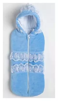 Кокон для новорождённого, цвет голубой