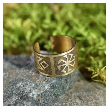 Кольцо-амулет "Колядник", латунь