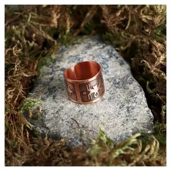 Кольцо-амулет «Паук», медь