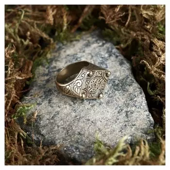 Кольцо-амулет «Воинский», латунь