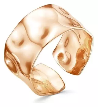 Кольцо "Атмосфера", розовое золочение, 21 размер