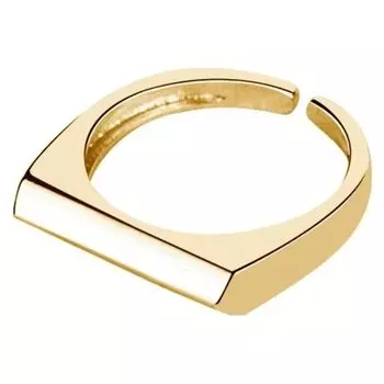 Кольцо безразмерное с позолотой