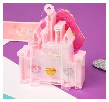 Кольцо детское "Замок принцессы" влюблённый единорожек, форма безразмерное