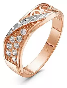 Кольцо "Домино", позолота, 18,5 размер