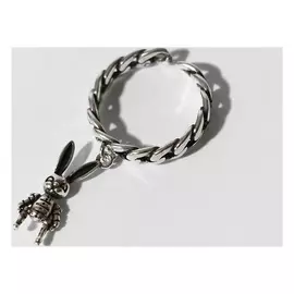 Кольцо "Драгоценность" зайчик, безразмерное