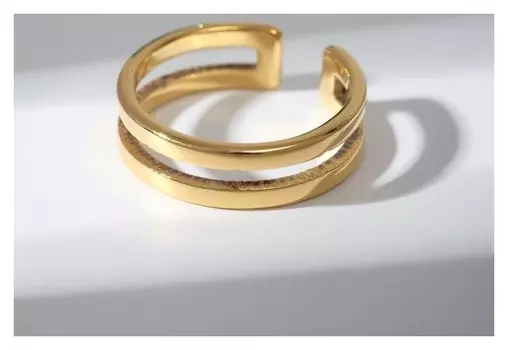 Кольцо "Грация", цвет золото, безразмерное