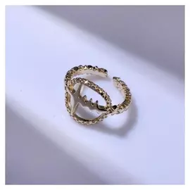 Кольцо "Корона", цвет золото, безразмерное