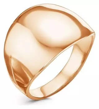 Кольцо "Минимал" широкое, позолота, 18 размер