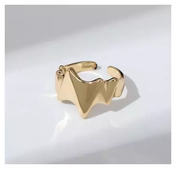 Кольцо "Острые углы", цвет золото, безразмерное