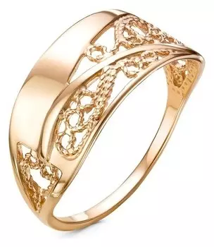 Кольцо "Роспись", позолота, 18 размер